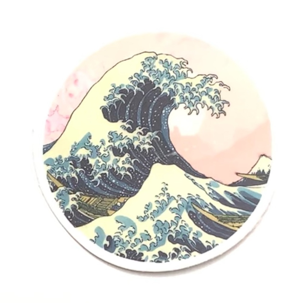 Waves Vinyl Sticker